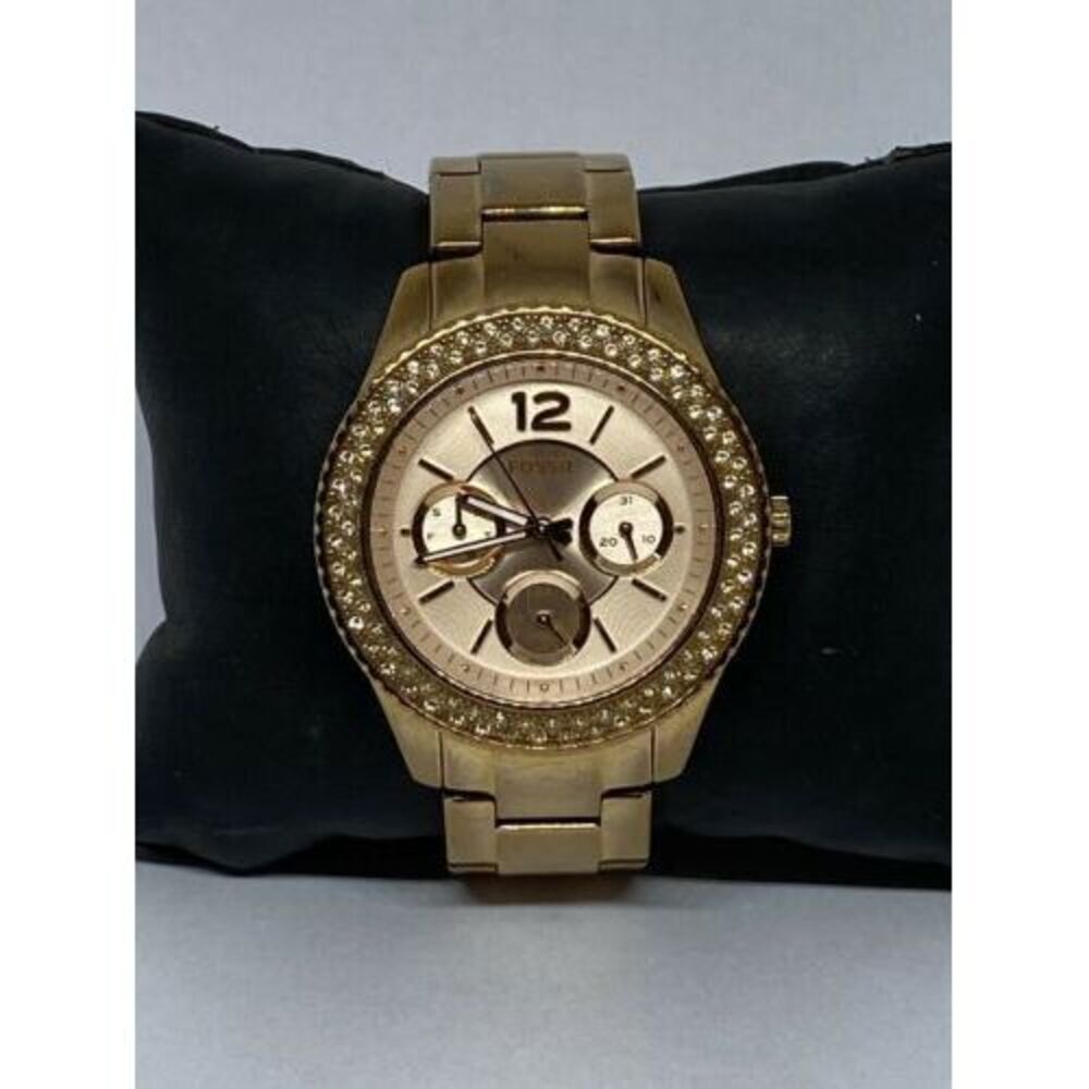 Fossil Stella ES3590 Women's Gold Stainless Steel Analog Dial Quartz Watch BL664